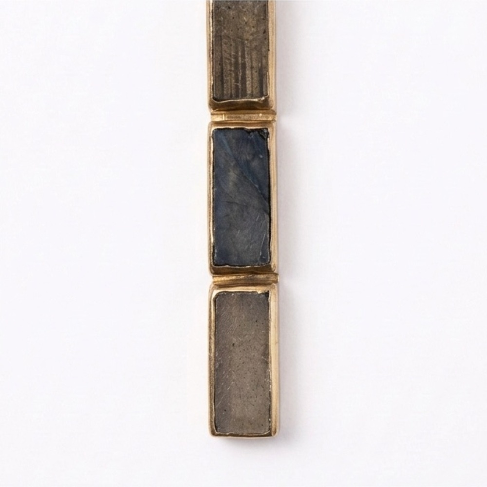 Melinda Maria Laborite and Gold Pendant Necklace - Picture 2 of 3